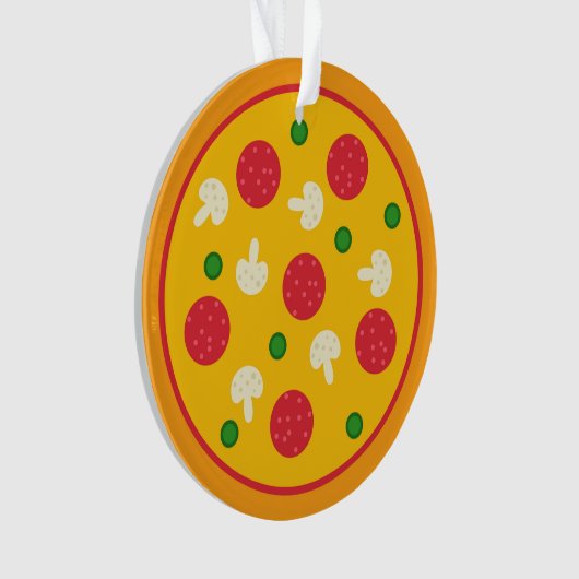 Pizza Taart Ornament (voorkant)