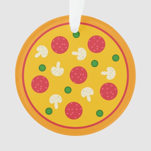Pizza Taart Ornament (voorkant)