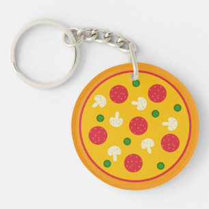 Pizza Taart Sleutelhanger
