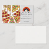 Pizza Taart Sneden | Bakoven Visitekaartje (Voorkant / Achterkant)