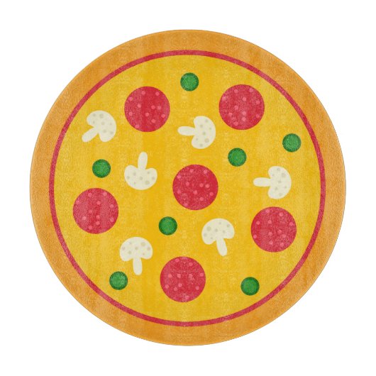 Pizza Taart Snijplank (Voorkant)