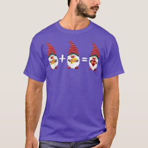 Pizza Taco Gnome Heart Funny Kerstfeest Foodie & G T-shirt