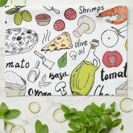 Pizza  theedoek (Gevouwen)