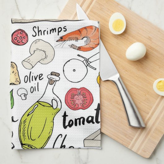 Pizza  theedoek (Quarter Fold)