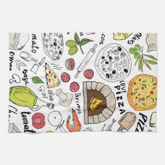 Pizza  theedoek (Horizontaal)