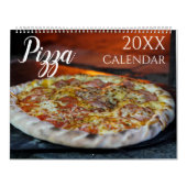 Pizza Thema 2025 Muur Kalender Gift (Hoes)