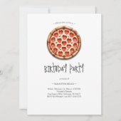 Pizza thema Casual verjaardagsuitnodigingen Kaart (Voorkant)