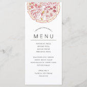 Pizza Thema Feest | Eetmenu Menu (Voorkant)