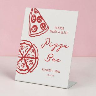 Pizza Thema That's Amore Pizza Bar Reclamebord Met Voetstuk