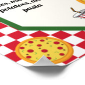 Pizza Thése Baby's eerste verjaardag Poster van mi (Hoek)