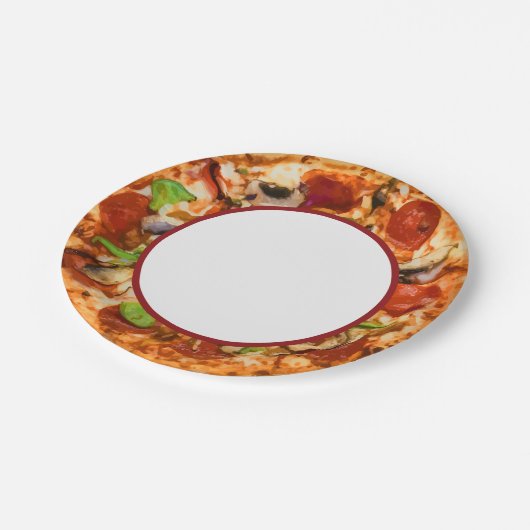 Pizza ThMED Papieren Bordje (Gekanteld)