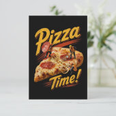 Pizza Tijd! Bedankkaart (Staand voorkant)