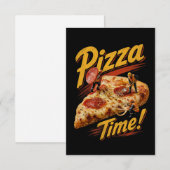 Pizza Tijd! Bedankkaart (Voorkant / Achterkant)
