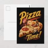 Pizza Tijd! Briefkaart (Voorkant / Achterkant)