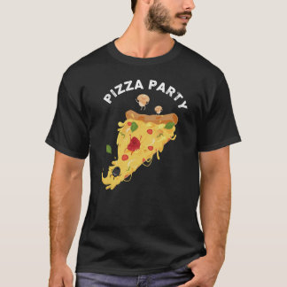 Pizza tijd is een gelukkige tijd t-shirt