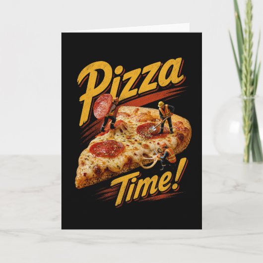 Pizza Tijd! Kaart (Voorkant)