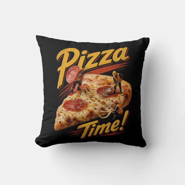 Pizza Tijd! Kussen (Voorkant)
