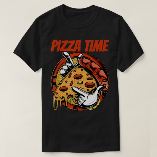 Pizza Tijd Pizzeria Uniform571 T-shirt (Design voorkant)