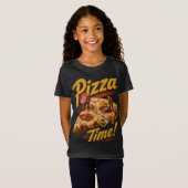 Pizza Tijd! T-shirt (Voorkant volledig)