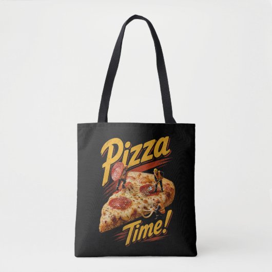 Pizza Tijd! Tote Bag (Voorkant)