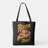 Pizza Tijd! Tote Bag (Achterkant)