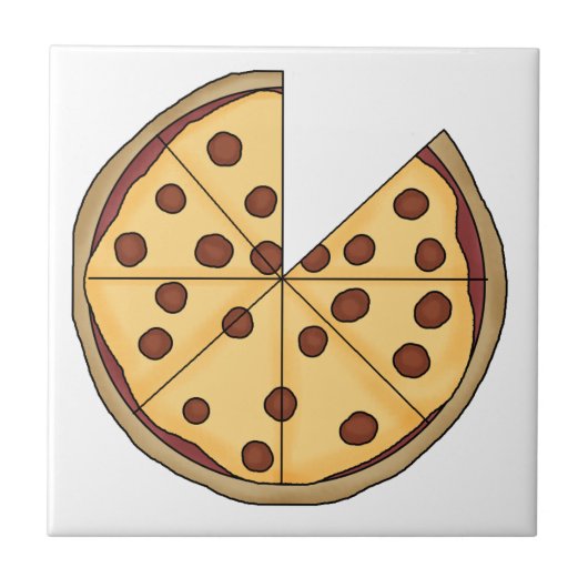 Pizza Tile Tegeltje (Voorkant)
