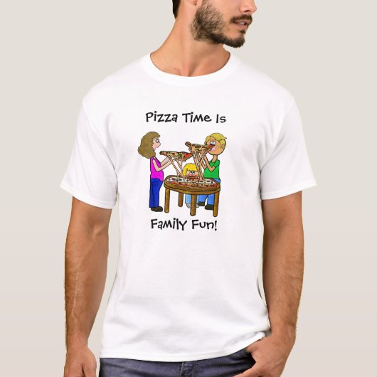 Pizza Time Family T-shirt (Voorkant)
