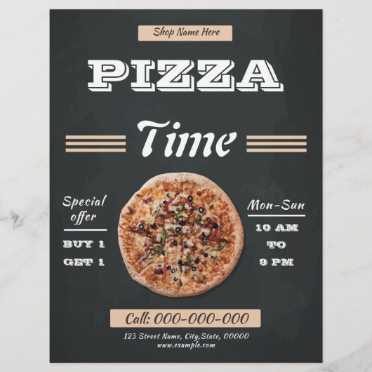 Pizza Time Flyer (Voorkant)