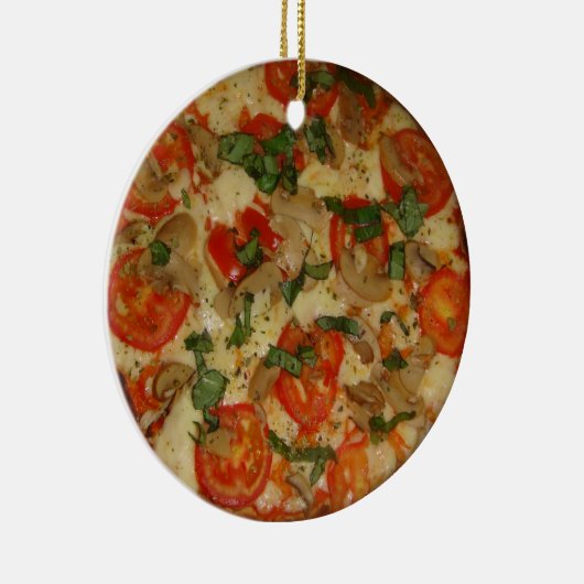 Pizza Time. Keramisch Ornament (Rechts)