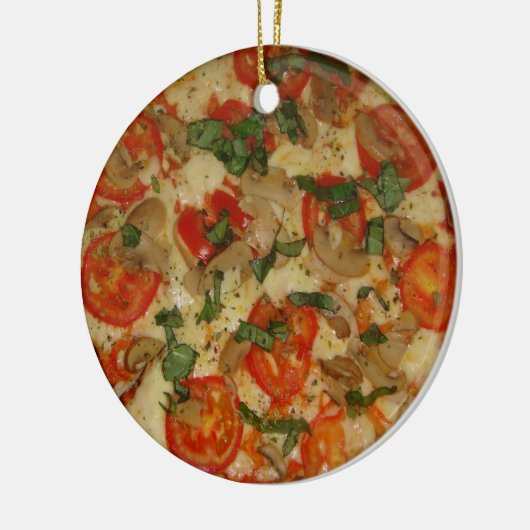 Pizza Time. Keramisch Ornament (Links)