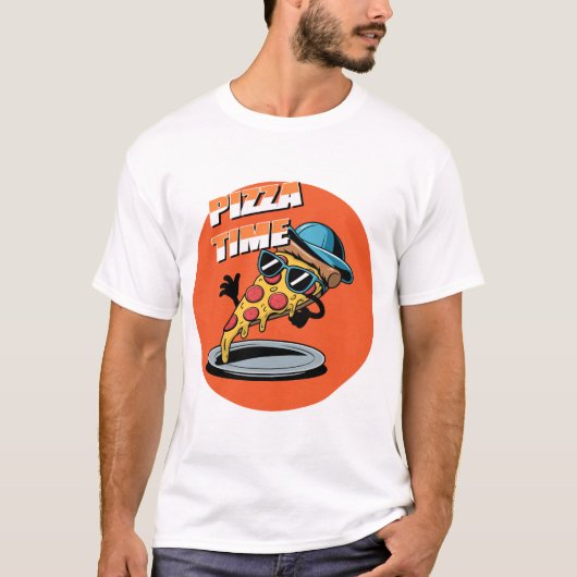 Pizza Time Pizza Lover T-shirt (Voorkant)