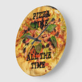 Pizza Time Wall klok (Hoek)