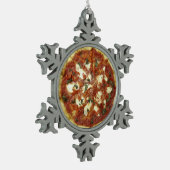 PIZZA! TIN SNEEUWVLOK ORNAMENT (Links)