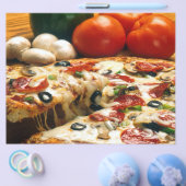 Pizza Tomaten Champignons Olijven Kaas Flyer (Enkel)