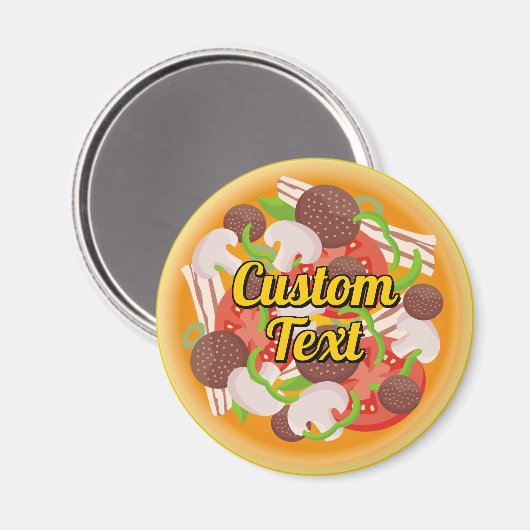Pizza Top Magnet (Voorkant / Achterkant)