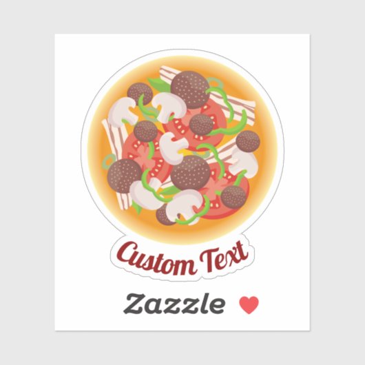 Pizza Top Sticker (Vel)