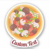 Pizza Top Sticker (Voorkant)