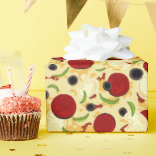 Pizza Toppings Pattern Cadeaupapier