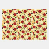 Pizza Toppings Pattern Inpakpapier Vel (Voorkant 2)
