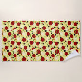 Pizza Toppings Pattern Strandlaken (Voorkant)