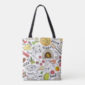 Pizza  tote bag (Achterkant)