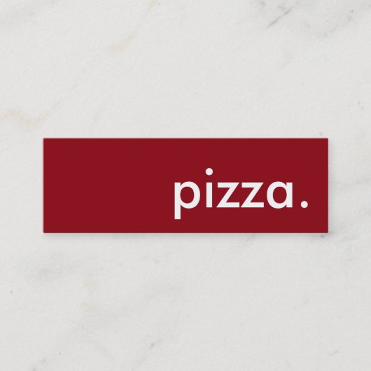 pizza. trouwerekaart klantenkaartje (Voorkant)