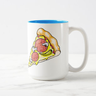 Pizza Tweekleurige Koffiemok