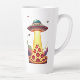 Pizza UFO-ontvoering Latte Mok