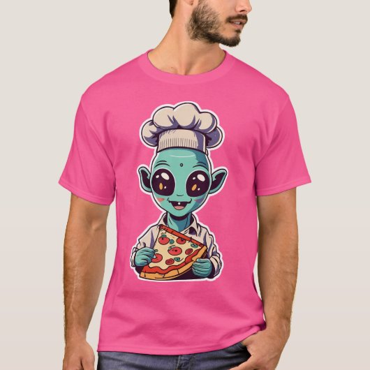 Pizza Ufo T-shirt (Voorkant)