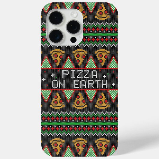 Pizza Ugly KerstSweater Case-Mate iPhone Case (Achterkant)