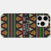 Pizza Ugly KerstSweater Case-Mate iPhone Case (Achterkant (horizontaal))