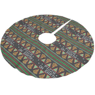 Pizza Ugly KerstSweater Kerstboom Rok