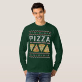 Pizza Ugly KerstSweater T-shirt (Voorkant volledig)