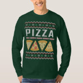 Pizza Ugly KerstSweater T-shirt (Voorkant)